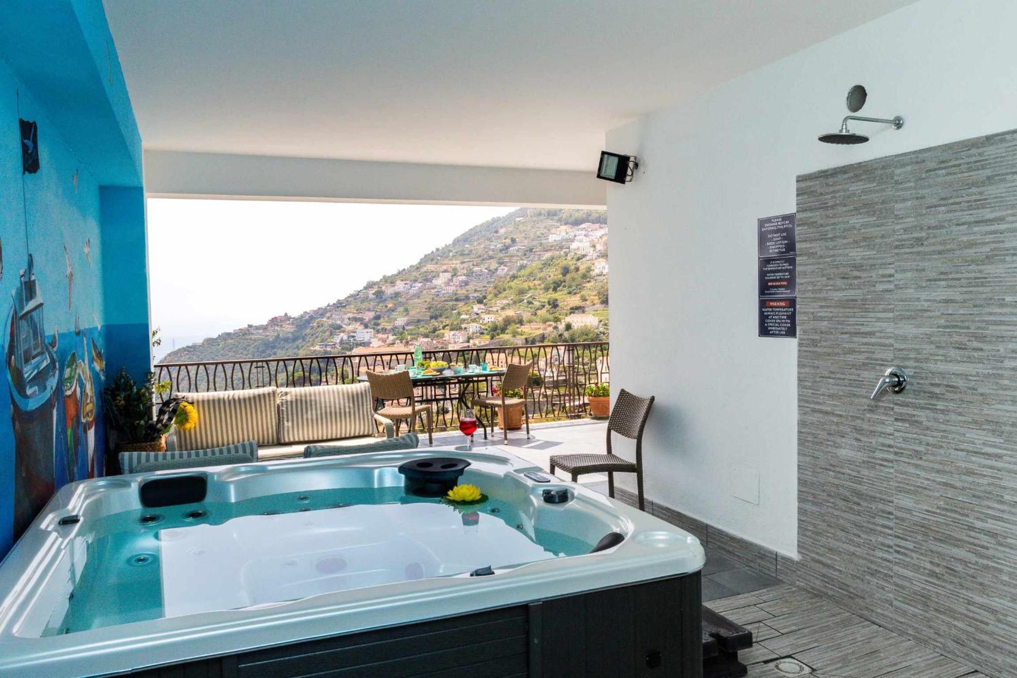 Colpo Dali Amazing View In Ravello Villa Exterior photo